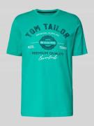 Tom Tailor Regular Fit T-Shirt aus reiner Baumwolle in Grass, Größe L