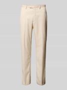 MCNEAL Regular Fit Anzughose mit Leinen-Anteil in Beige, Größe 44