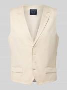 MCNEAL Slim Fit Weste mit Lyocell- und Leinen-Anteil in Beige, Größe 4...