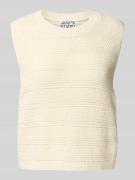 JAKE*S STUDIO WOMAN Stricktop mit Strukturmuster in Ecru, Größe M