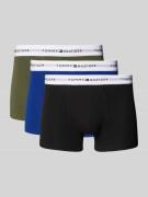 Tommy Hilfiger Trunks aus Baumwoll-Mix im 3er-Pack in Bleu, Größe L