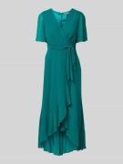 Christian Berg Cocktail Cocktailkleid in Wickel-Optik in Grass Mel, Gr...