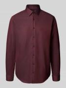 Jake*s Regular Fit Business-Hemd mit Kentkragen in Rostrot, Größe 41/4...