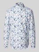 Jake*s Slim Fit Business-Hemd mit Haifischkragen in Weiss, Größe 39/40