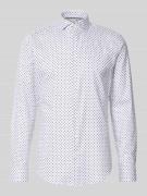 Jake*s Slim Fit Business-Hemd mit Haifischkragen in Weiss, Größe 37/38