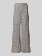 Christian Berg Woman Wide Leg Stoffhose mit Strukturmuster in Dunkelbl...