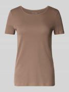 Christian Berg Woman T-Shirt mit geripptem Rundhalsausschnitt in Mitte...