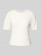 Jake*s Collection T-Shirt mit Rundhalsausschnitt in Beige, Größe L