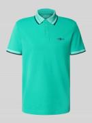 Tom Tailor Regular Fit Poloshirt aus Baumwoll-Mix in Grass, Größe L