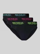 MCNEAL Slip mit elastischem Label-Bund im 3er-Pack in Black, Größe L
