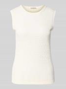 Christian Berg Woman Selection Stricktop mit Rundhalsausschnitt in Ecr...