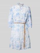 Christian Berg Woman Selection Knielanges Kleid aus Viskose-Mix mit Bi...