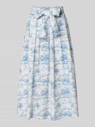 Christian Berg Woman Selection Midirock mit Bindegürtel in Ecru, Größe...