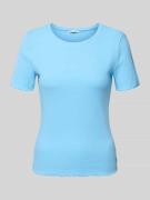 Tom Tailor Denim Slim Fit T-Shirt aus Baumwoll-Mix in Ocean, Größe L