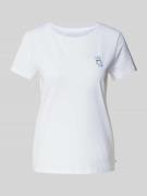 Tom Tailor Denim Regular Fit T-Shirt aus reiner Baumwolle in Weiss, Gr...