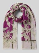Marc O'Polo Schal mit Baumwolle und kurzen Fransen in Fuchsia, Größe 1