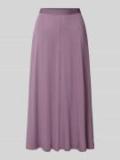 Armedangels Ausgestellter Midi-Rock mit elastischem Label-Bund in Pfla...