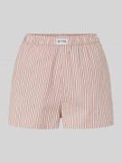 Review Shorts mit Label-Detail in Altrosa, Größe L