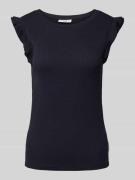 Marc O'Polo Denim Slim Fit Top aus Baumwoll-Mix in Marine, Größe L