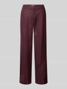MSCH Copenhagen Straight Leg Leinenhose mit Eingrifftaschen in Bordeau...