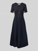 Marc O'Polo A-Linie Freizeitkleid mit Baumwoll-Popelinerock in Marine,...
