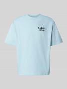Calvin Klein Jeans T-Shirt mit Label-Stitching in Hellblau, Größe XS