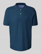 Fynch-Hatton Regular Fit Poloshirt mit Logo-Stitching in Dunkelblau, G...