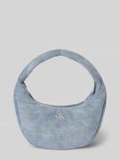 CK Calvin Klein Henkeltasche mit Label-Stitching in Jeansblau, Größe 1