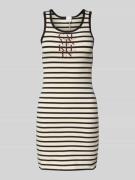 Calvin Klein Jeans Minikleid mit Label-Print in Weiss, Größe XS