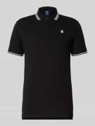 G-Star Raw Slim Fit Poloshirt mit Label-Stitching Modell 'Dunda' in Bl...