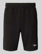 Pegador Sweatshorts mit Strukturmuster Modell 'Jovren' in Black, Größe...