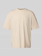 Pegador Oversized T-Shirt mit Label-Stitching in Beige, Größe L