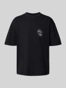 Pegador Oversized T-Shirt mit Label-Print Modell 'Nuevo' in Black, Grö...