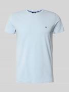 Tommy Hilfiger Slim Fit T-Shirt aus Baumwoll-Elasthan-Mix in Bleu, Grö...