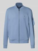 Tommy Hilfiger Relaxed Fit Sweatjacke aus Baumwoll-Mix in Hellblau, Gr...