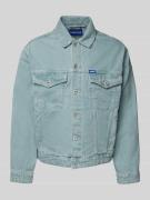 Hugo Blue Regular Fit Jeansjacke mit Brusttaschen Modell 'Dex' in Jean...