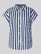 monari Regular Fit Bluse mit Kappärmeln und Brusttasche in Marine, Grö...