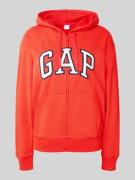 GAP Sweatjacke mit Kapuze in Rot, Größe S