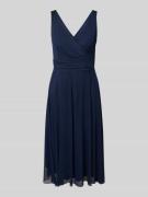 TROYDEN COLLECTION Cocktailkleid mit V-Ausschnitt in Dunkelblau, Größe...