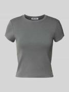 Review T-Shirt mit Rundhalsausschnitt in Dunkelgrau, Größe L