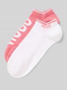 HUGO Sneakersocken im 2er-Pack mit Logo-Details in Hellrosa, Größe 35-...