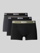 BOSS Regular Fit Trunks aus Baumwoll-Elasthan-Mix im 3er-Pack in Dunke...
