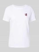 BOSS Orange Regular Fit T-Shirt aus reiner Baumwolle in Weiss, Größe X...