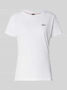 BOSS Orange Regular Fit T-Shirt aus reiner Baumwolle in Weiss, Größe L
