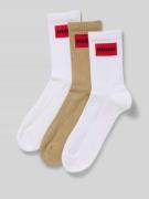 HUGO Socken mit Label-Detail im 3er-Pack in Beige, Größe 43-46
