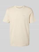 PUMA PERFORMANCE T-Shirt mit Label-Stitching in Offwhite, Größe L