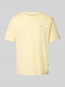 Pepe Jeans Regular Fit T-Shirt aus reiner Baumwolle in Gelb, Größe L