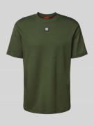 HUGO T-Shirt mit Label-Patch Modell 'Dalile' in Dunkelgruen, Größe L