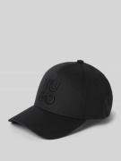 HUGO Basecap mit Label-Stitching Modell 'Jude' in Black, Größe 1