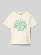Polo Ralph Lauren Teens T-Shirt mit Label-Print in Offwhite, Größe L